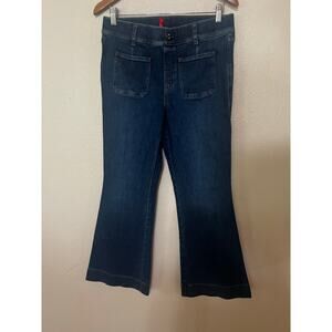 SPANX EveryWear High Rise Pull On Tummy Control Flare Jeans LARGE